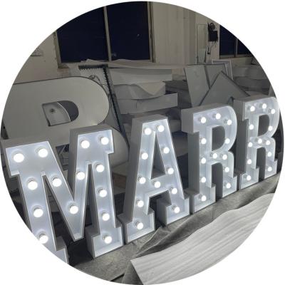 China Other DS Sign Decoration International Wedding Custom Letter Lighting Marquee Marry Me Light Up Letters Outdoor Led Marquee Letters for sale