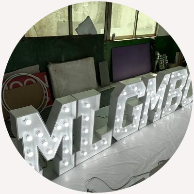 China Other Custom Marquee Letter sign battery led light up bulb letter MARRYME letter sign for sale