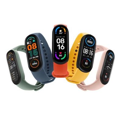 China Original Xiaomi Heart Rate Monitor Fitness Tacker Colorful LED Touch Screen Watchband MI Smart Band 6 for sale