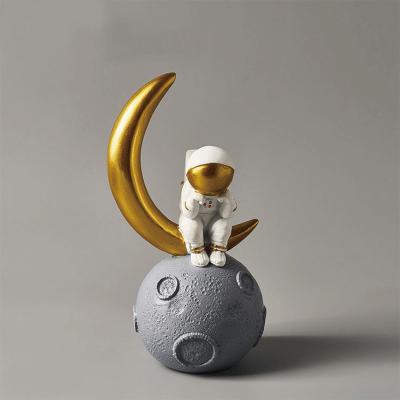 China Europe Lovely Mini Astronaut Model Ornaments Nordic Creative For Kids Room Cabinet Home Decorations for sale