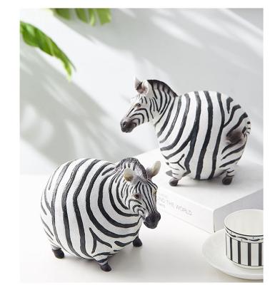 China Modern Europe Living Room Ornament Resin Crafts Zebra Decoration, Horse Statue Home Decoration for sale