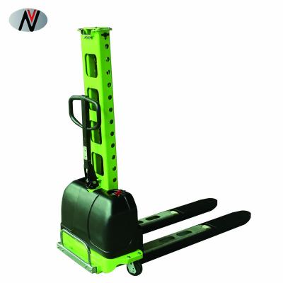 China China Wholesale Building Material Stores VISION Self Loading 500kg Self Loading Stacker Semi Electric Forklift With Best Price for sale