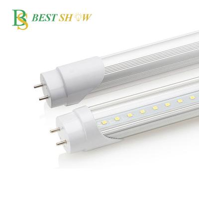 China Warehouse 2 4 5 feet +PC aluminum pf0.95 T8 led tube light 9w 10w 18w 20w 25w 30w 110v 220v 230v 240v 120lm/w for office for sale