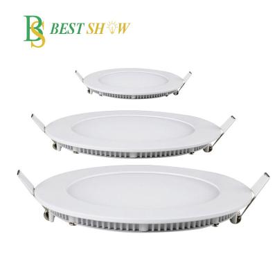 China Modern 80lm/w 3w 4w 6w 9w 12w 15w 18w 24w Round Led Panel IC Driver for sale