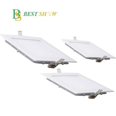 China Modern 225x225mm 18w Square Led Panel 3500k Warm White for sale