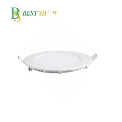 China Modern Led Factory Canton 3w Round Thin Led Panel Diameter 90mm Cutout Hole Size 70mm for sale