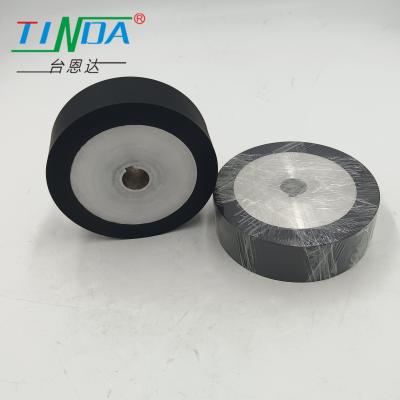 China Voedingsmiddelen-graad High-Tempressure Resistance Rubber Roller Wheel voor vleesverpakkingsmachine Te koop