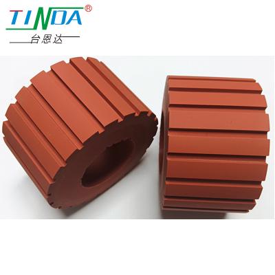 China Customize Wear And Skid Resistance Groove Silicone Wheel For Used In High-Temperature Working Environment for sale