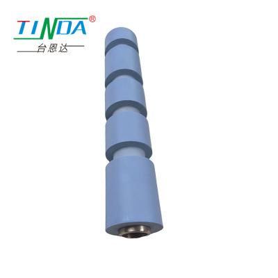 China Customized High Pressure Cylindrical Industrial Rubber Roller with Grooved Design for sale