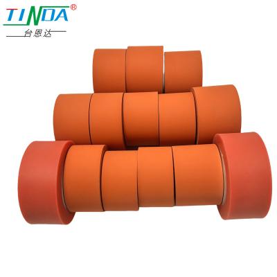 China High Pressure Resistance Customized Cylindrical Rubber Feed Rollers for Industrial Machinery Applications for sale