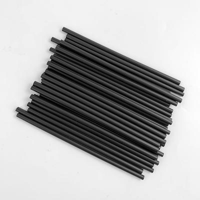 China Wholesale Disposable Soton Eco Drinking Biodegradable Bubble Tea Black Plastic Straws for sale