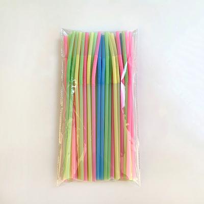 China Art Disposable Tube Pla Flexible Compostable Biodegradable Eco Friendly Disposable Straw for sale