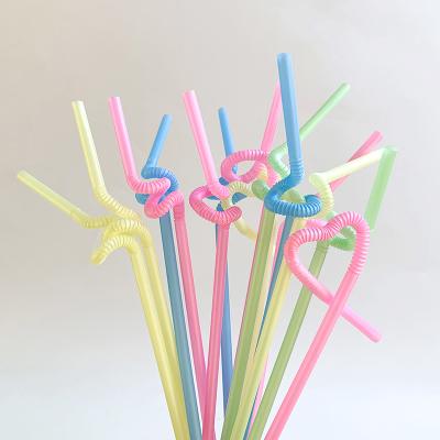 China Disposable Colorful Flexible Disposable Biodegradable Eco Friendly Drinking Straws for sale