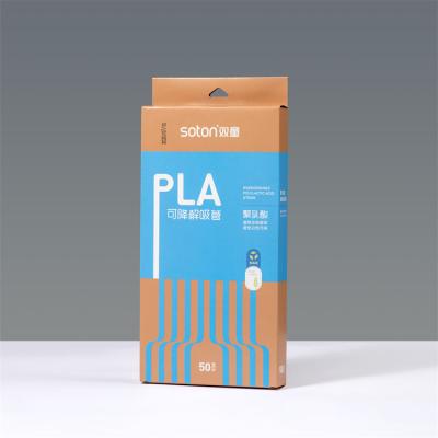 China Disposable Portable Juice Pla Biodegradable Eco-friendly Compostable Drinking Straw for sale