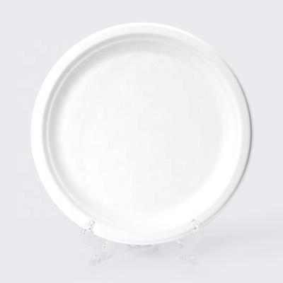 China Eco-Friendly Feature Disposable Disposable Dishes Dishes 10inch Disposable Tableware Sets 10inch Sugarcane Bagasse Bowls Dishes for sale