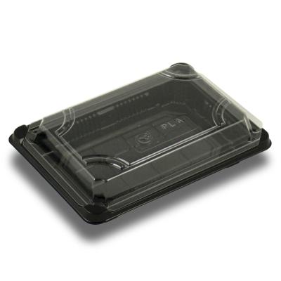 China Customized Traditional Food Packaging PLA Tray Disposable Eco Friendly Food Container Biodegradable Tray for sale