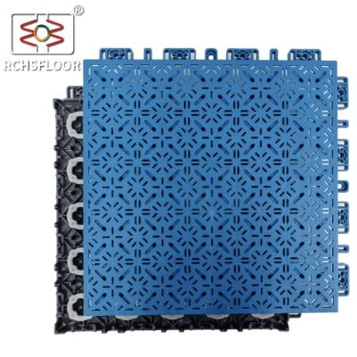 China PP Outdoor Multi Sport Interlocking Tiles 600g/Pc Polypropylene Basketball Court for sale