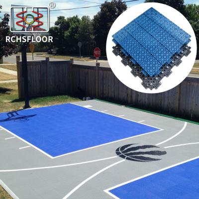 China OEM ODM Polypropylene Outdoor Sports Tiles PP Interlocking Sports Flooring for sale