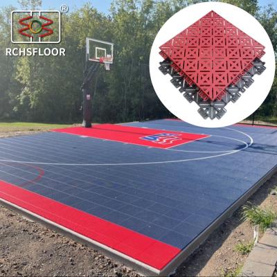 China Volleyball Floor Basketball Court Tiles 30.48*30.48cm Carton Package for sale