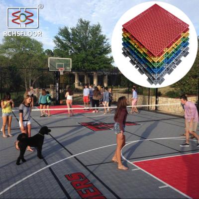 Cina 1.81cm PP Interlocking Tiles Outdoor Basketball Tiles 315g/pezzo in vendita