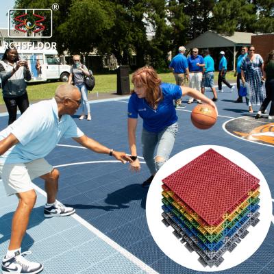 China Niet-slip outdoor basketbalveld Mat 1,81cm polypropyleen vergrendelingstegels Te koop