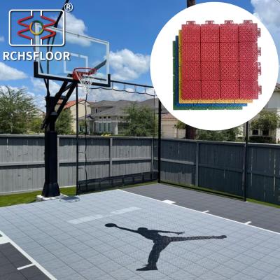 China PP badmintonbaan vloer T-RGS basketbalbaan interlocking tegels Te koop