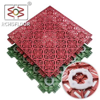 China Basquetbol personalizado Interlocking Pisos deportivos azulejos de patio trasero azulejos en venta