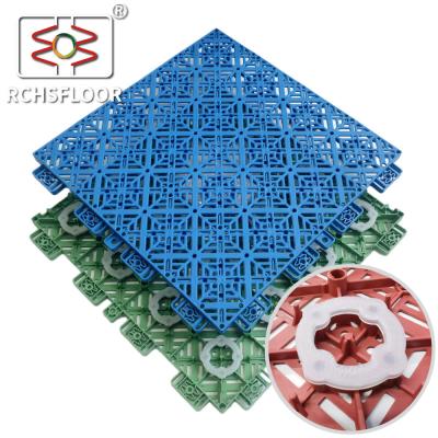 China Polipropileno para basquetebol e ténis azulejos de piso interligados azulejos de piso 304.8mm*304.8mm à venda