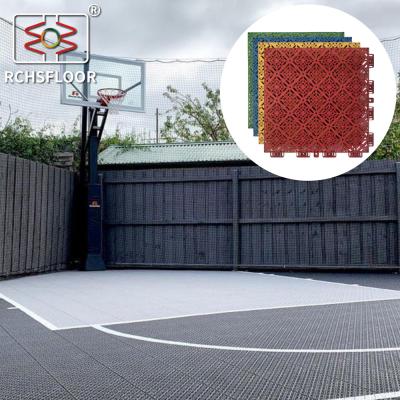 China Patio de tenis con azulejos de polipropileno 304.8mm*304.8mm en venta