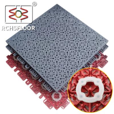 China Piscinas de salão de ginástica PP Modular Sport Tiles Tennis Court Basketball Tiles de plástico à venda