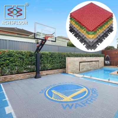 China Customized Pickleball Courts Flooring Backyard PP Interlocking Flooring for sale