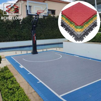 China PP Modular Sport Fliesen 340mm*340mm Polypropylen Basketballplatz zu verkaufen