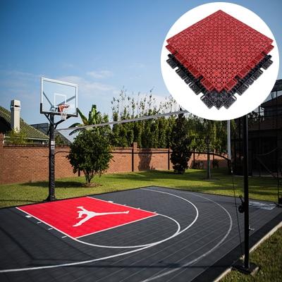 China Indoor Sports Outdoor Badminton Basketball Court Flooring Tiles Interlocking en venta