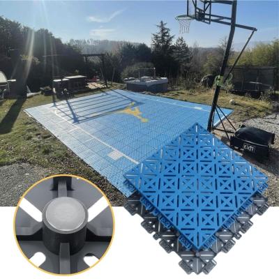 China Well Permeable Modular Outdoor Sports Tiles Basketball Court Flooring Diy Sports Courts Te koop