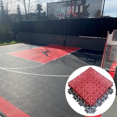 China RCHS Portable Multi Purpose Basketball Court Tiles Outdoor Sports Flooring Te koop