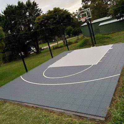 China Mobile Diy Logo Outdoor Basketball Pickleball Court Verriegelung Sport Fußboden Matte Fliesen zu verkaufen