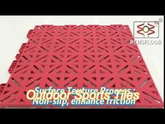 Outdoor Vinyl Rubber Pvc Pp Sports Pickleball Half Basketball Court Floor Tiles Interlocking