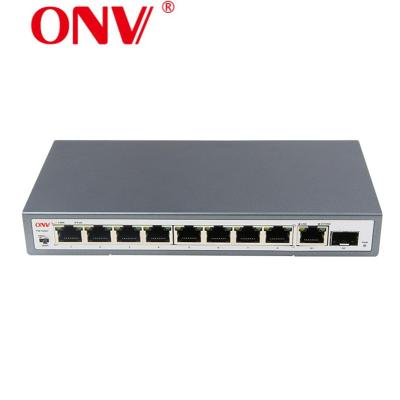 China POE 1 Gigabit RJ45 Port and 1 Gigabit SFP Port 8 Channel POE Security System Switch for sale