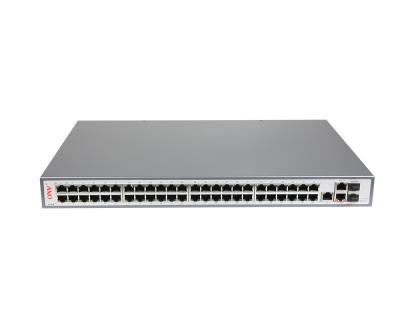 China LACP 48 Port 10/100M/1000M Ethernet Port 2 Gigabit SFP Managed Fiber Optic Switch for sale