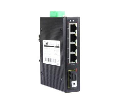 China Computer Hardware Fiber Optic Equipment 5 Port Industrial Optic 10100mbps Switches For IP Camera 1.6G for sale