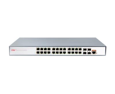 China IP CCTV Camera Manufactures 24 Port L2+ Managed Ethernet Switch 101001000mbps Gigabit CCTV System Ethernet Switch for sale