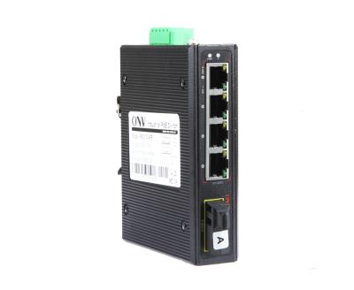 China High Quality LACP 5 10/100M Industrial PoE Fiber Port Switch For Fiber Optic Equipment for sale