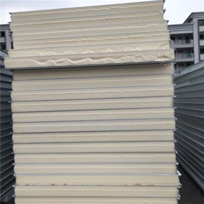 China lightweight energy saving grey white PU sandwich panel 5000 x 1150 x 50 x 0.326mm for sale