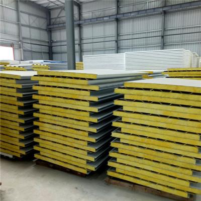 China fireproof ivory white glass sandwich roof panel 5000 x 960 x 50 x 0.326mm for camp for sale