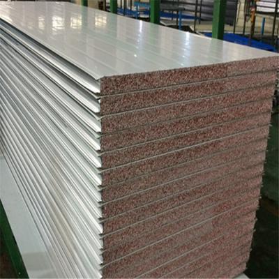 China beautiful apperance metal surface 50mm insulated TPS sandwich wall panel for sale