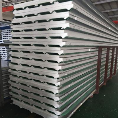 China 30mm green moisture proof eps sandwich roof panel for prefabricated luxury villa house for sale