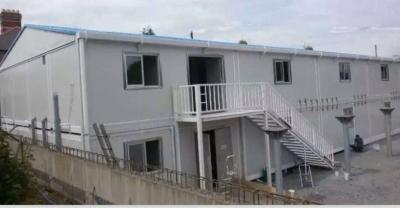 China beautiful luxury 2 floors 20ft sandwich panels container house to UK for sale