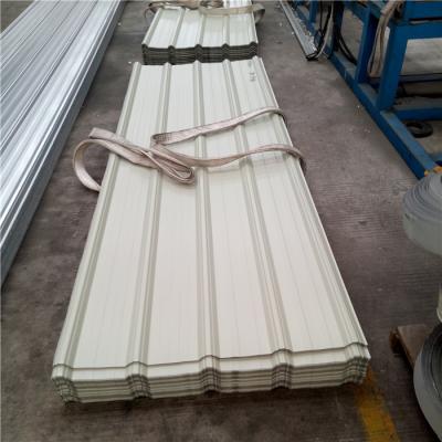 China 840mm prepainted hot-dip zinc corrugated steel roof sheet for poulty house for sale