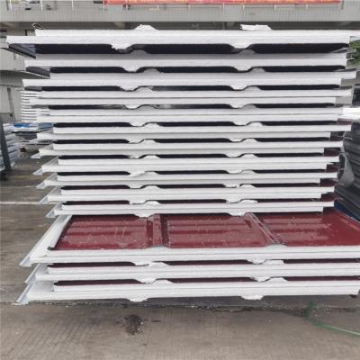 China light weight wine red color 75mm eps construction panels for for prefabricated house for sale