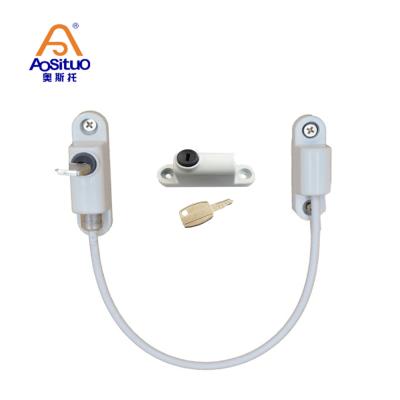 China Zinc Alloy White Europe Market Window Stepper Safety Child Safe Lock for sale